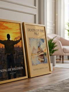 Song of Solomon watercolour print framed by window – literary home decor