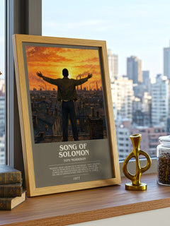 Song of Solomon bookish print framed by window – literary home decor