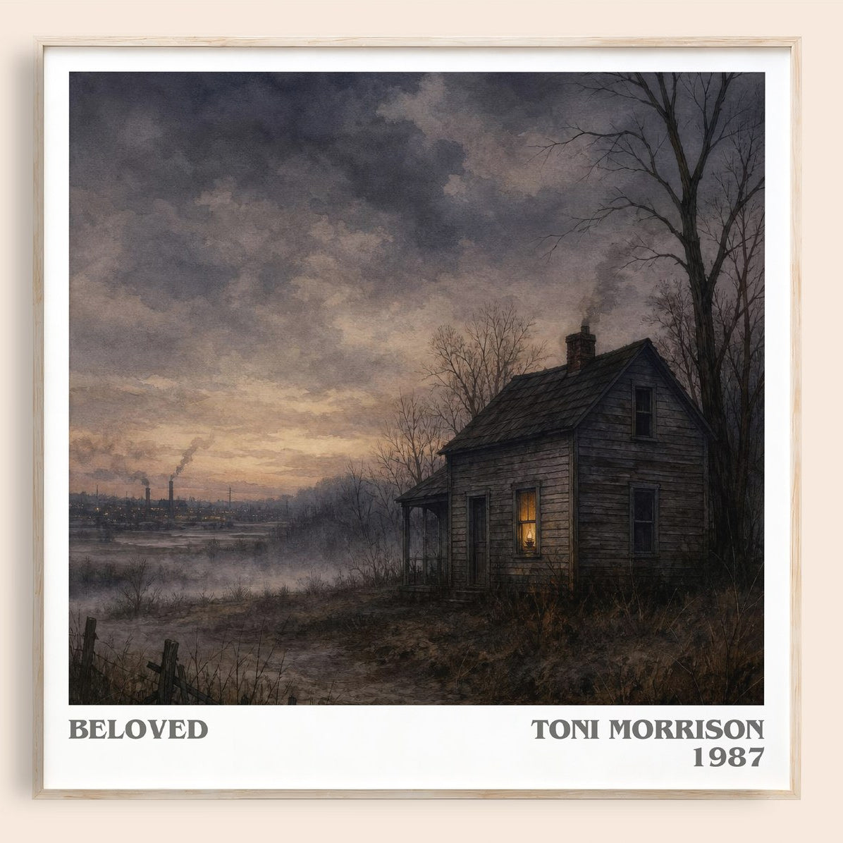 Beloved literary book poster by Toni Morrison – framed literary art print
