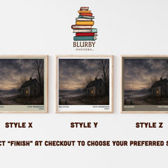 Beloved literary print in frame leaning in hallway – literary fiction wall art