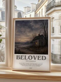 Beloved bookish poster colour and style options – Toni Morrison book art