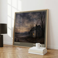 Beloved literary print framed by window – literary home decor