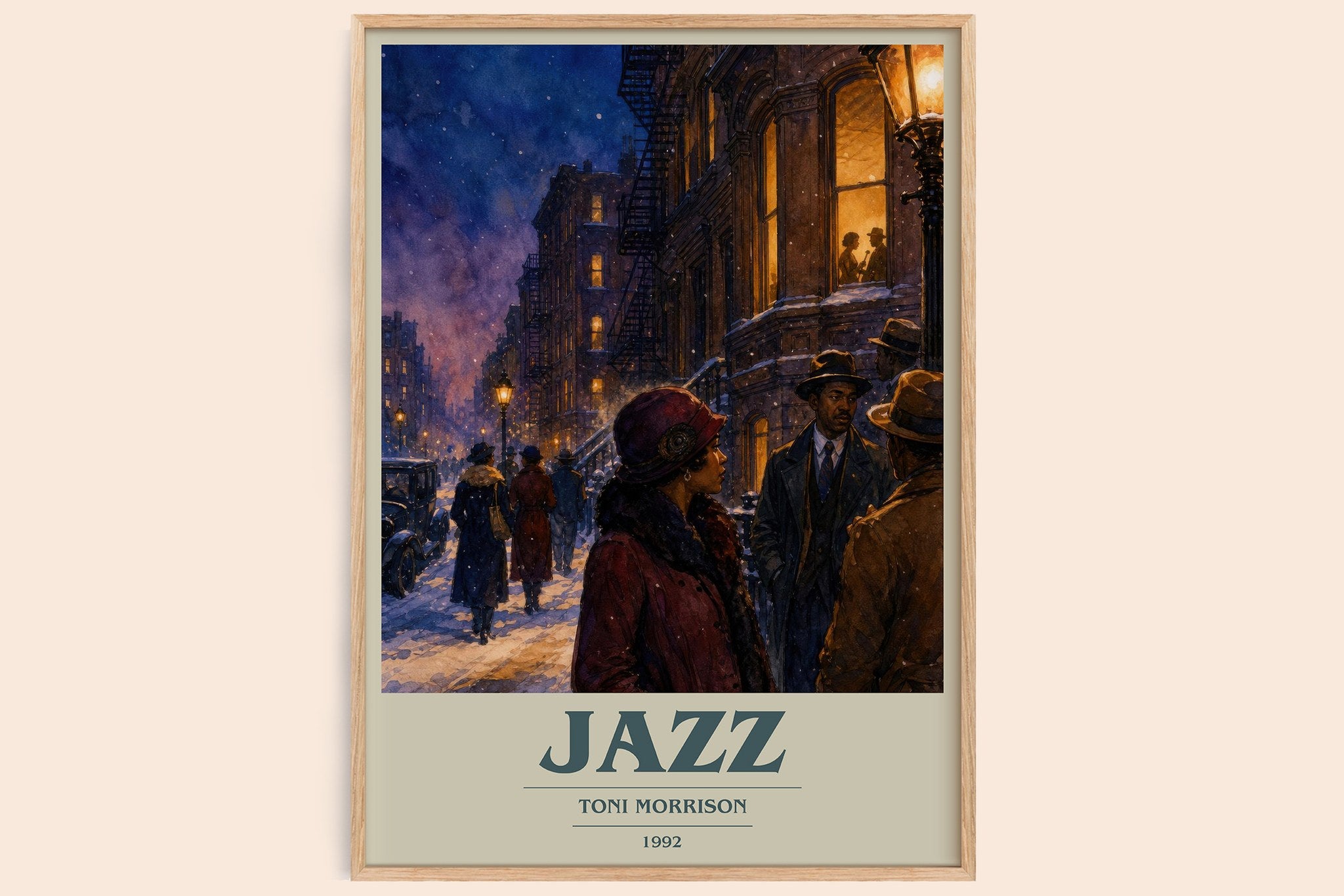 Jazz Book Cover Poster by Toni Morrison