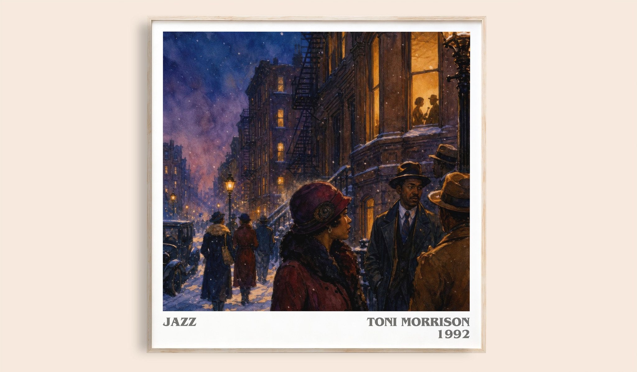 Jazz Literary Art Print by Toni Morrison