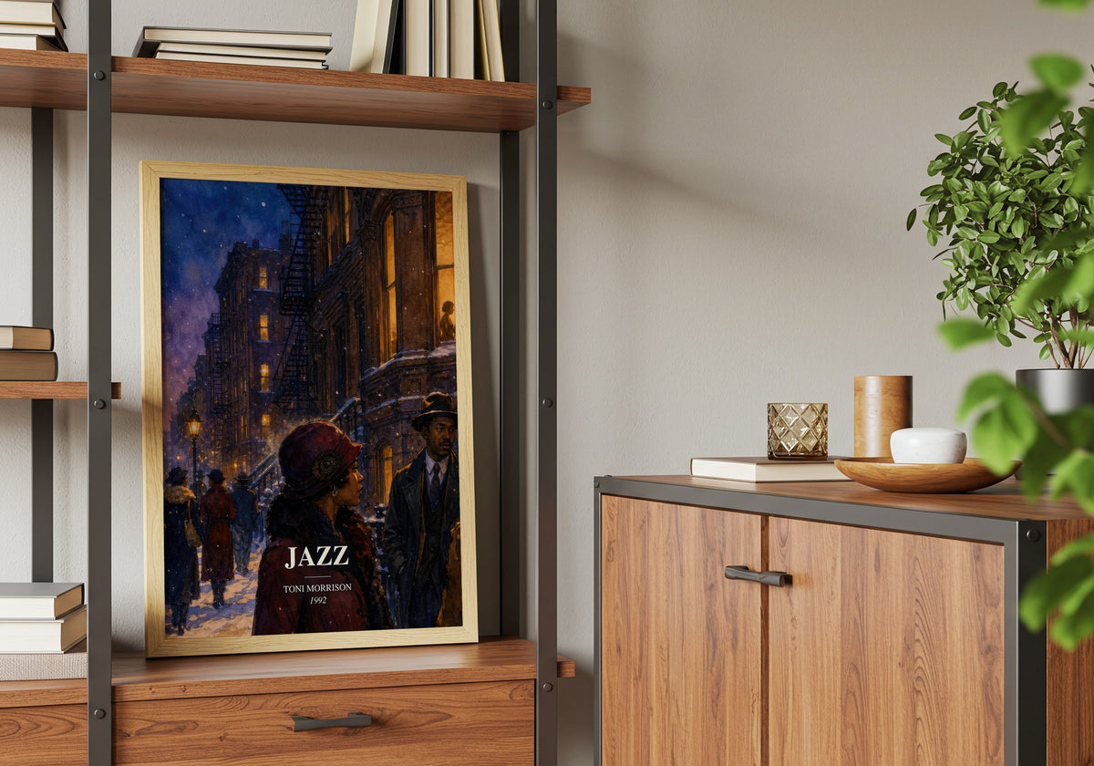 Jazz book watercolour illustration paper finish options – matte satin gloss