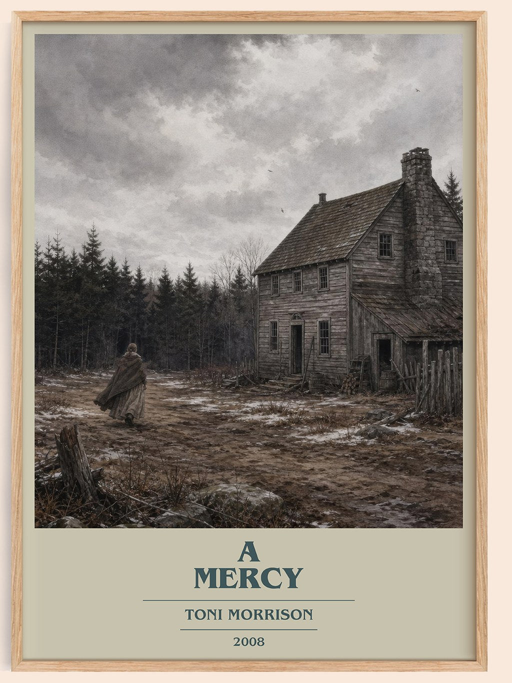 A Mercy book cover book poster by Toni Morrison – framed literary art print