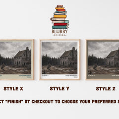 A Mercy literary print in frame leaning in hallway – literary fiction wall art