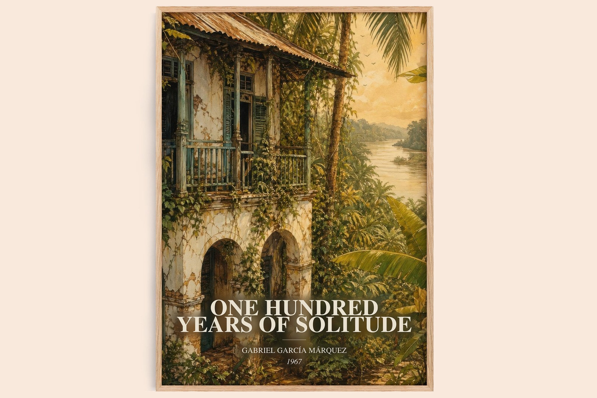 One Hundred Years of Solitude Book Watercolour Illustration by Gabriel García Márquez
