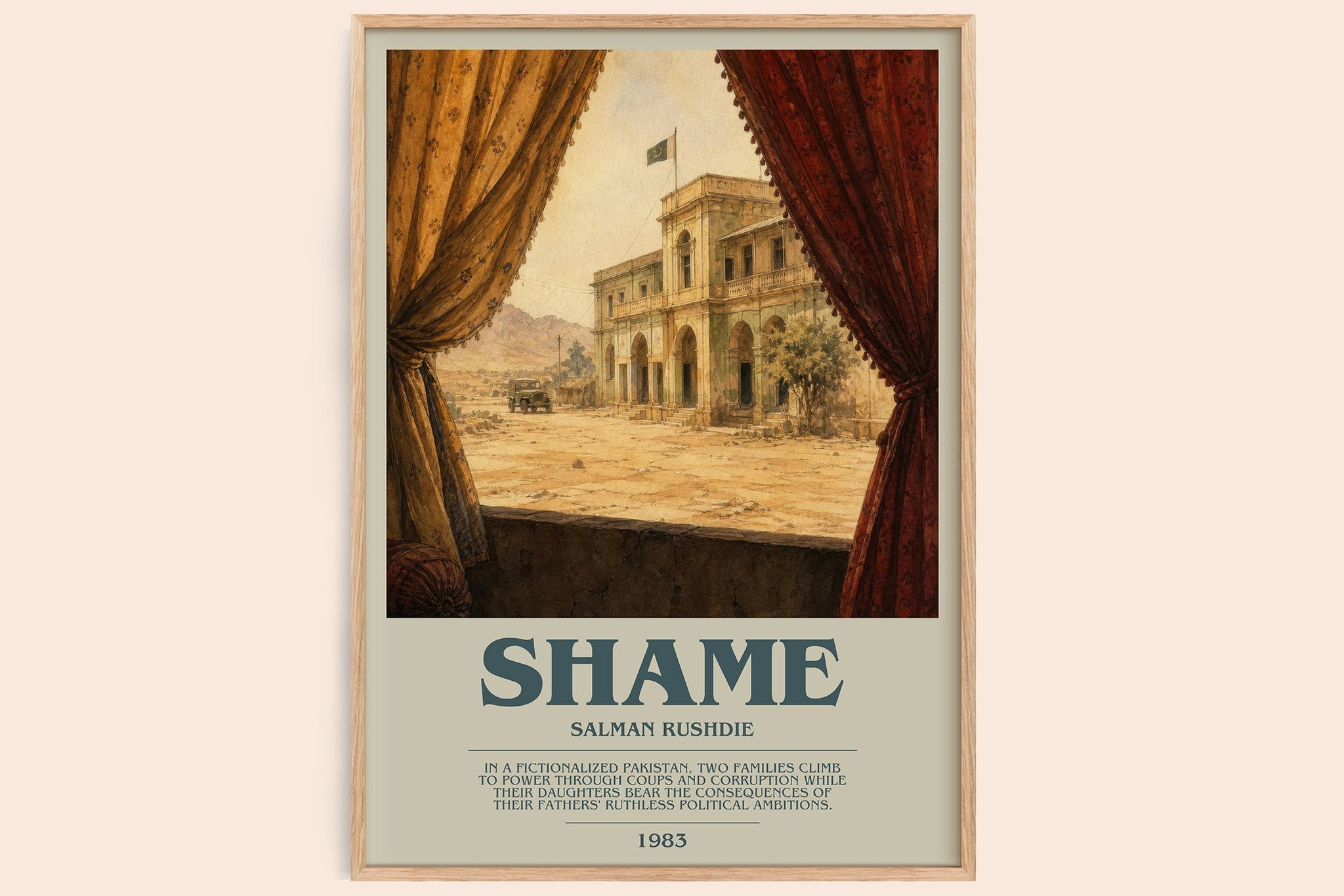 Shame Bookish Wall Art by Salman Rushdie