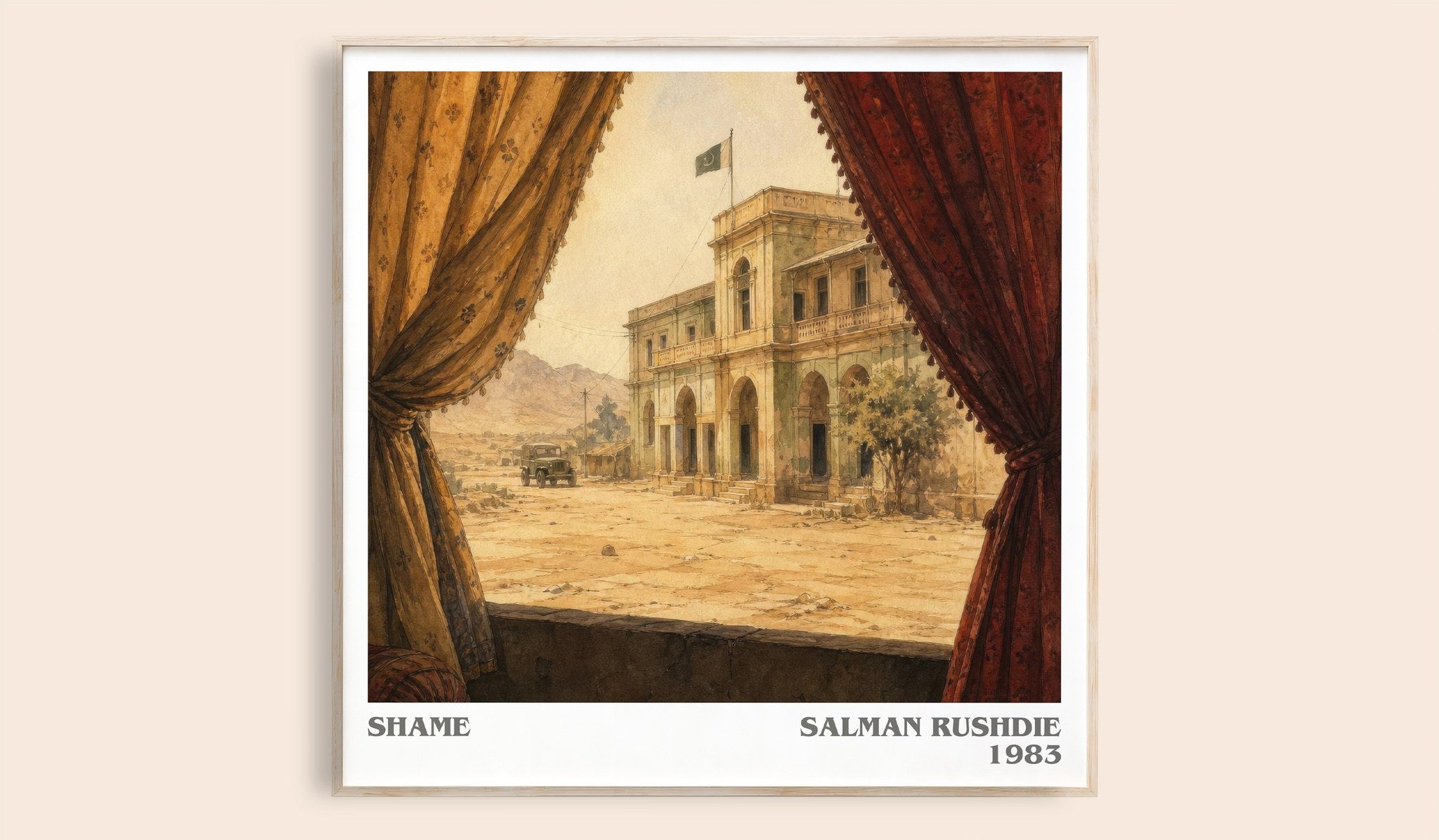Shame Literary Art Print by Salman Rushdie