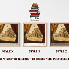 Shame Literary Art Print by Salman Rushdie – Style X, Y and Z square prints side by side – choose your finish