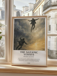 The Satanic Verses bookish poster colour and style options – Salman Rushdie book art