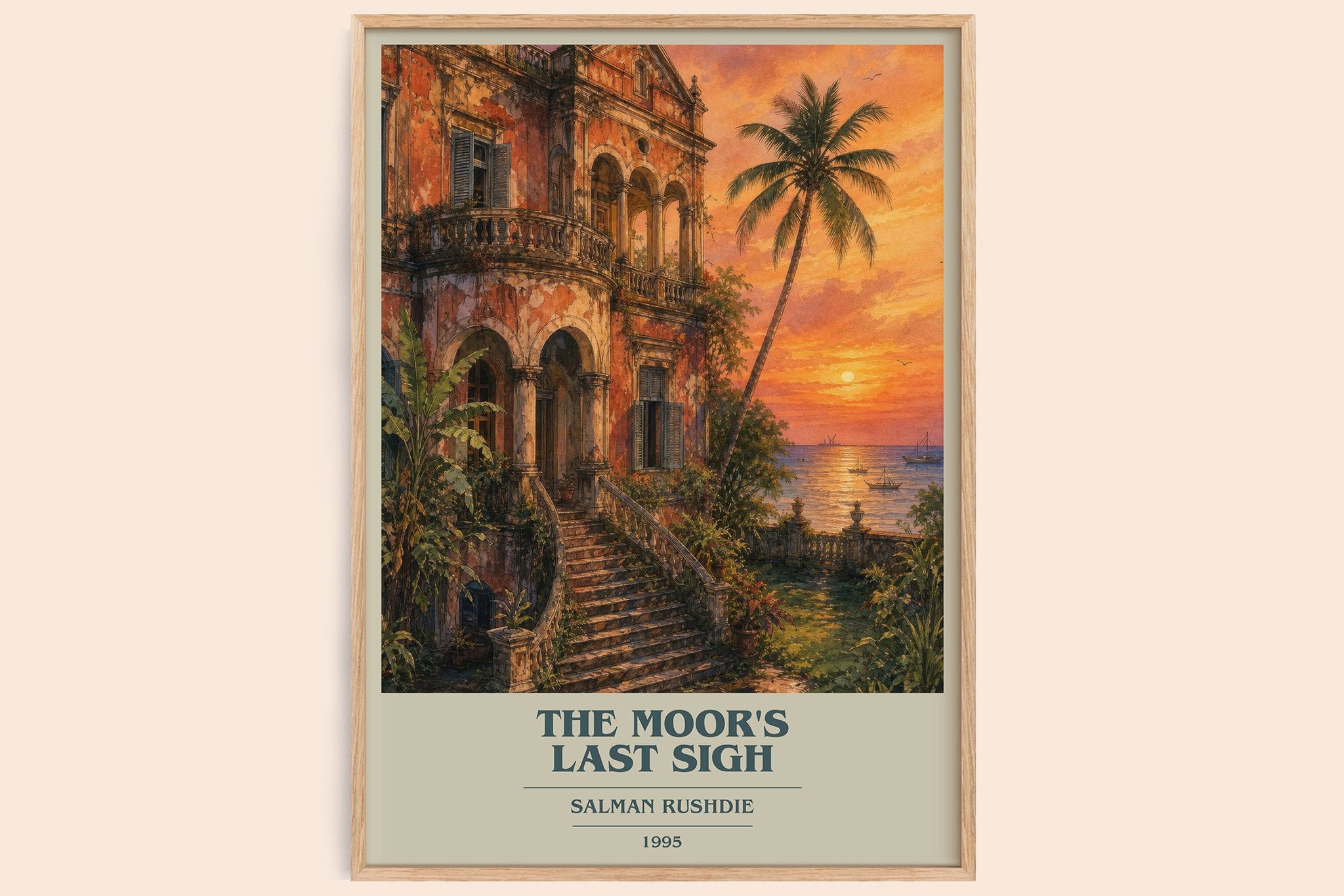 The Moor's Last Sigh Book Cover Poster by Salman Rushdie