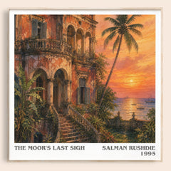 The Moor's Last Sigh literary book poster by Salman Rushdie – framed literary art print