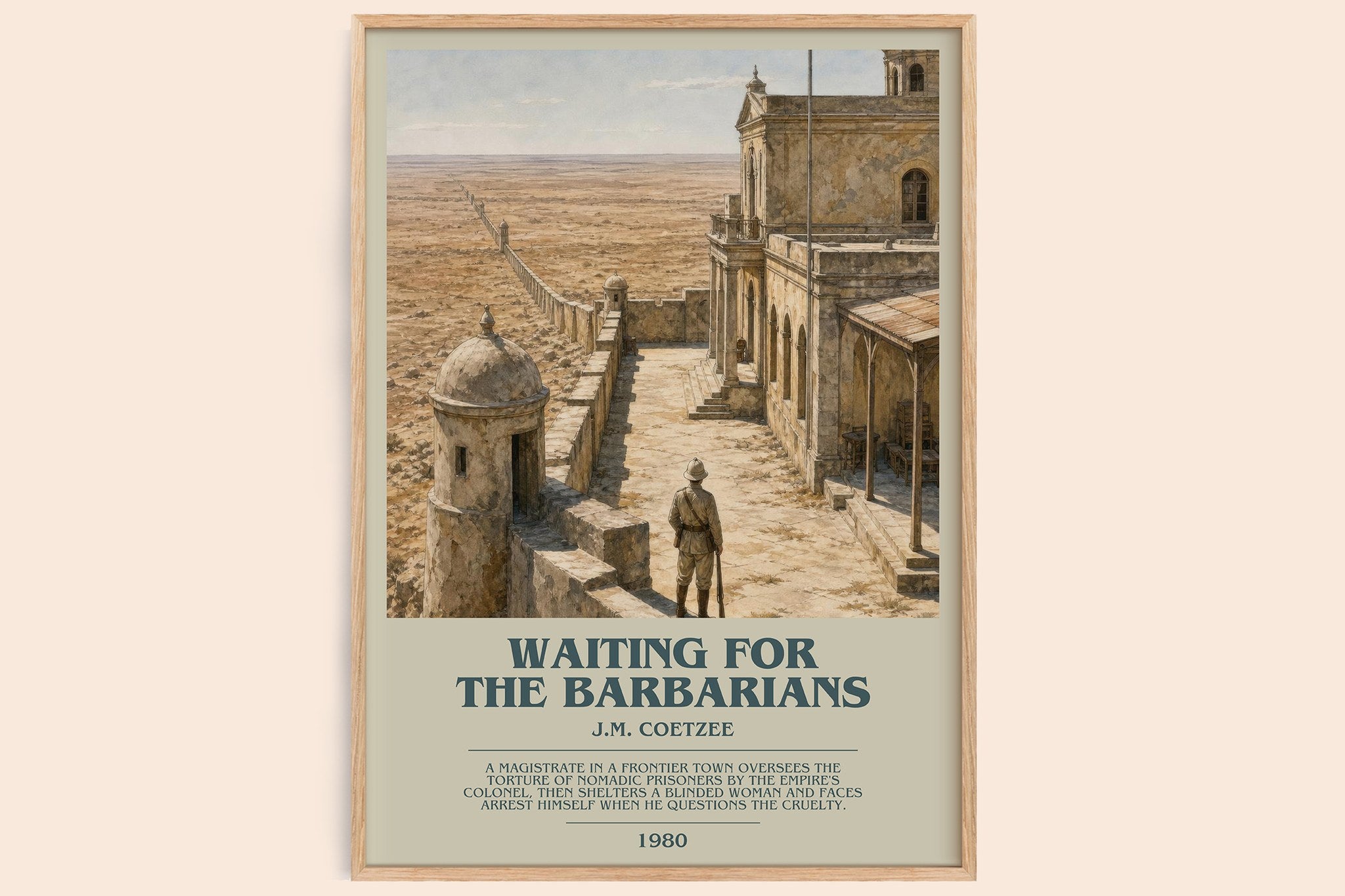 Waiting for the Barbarians Bookish Wall Art by J.M. Coetzee