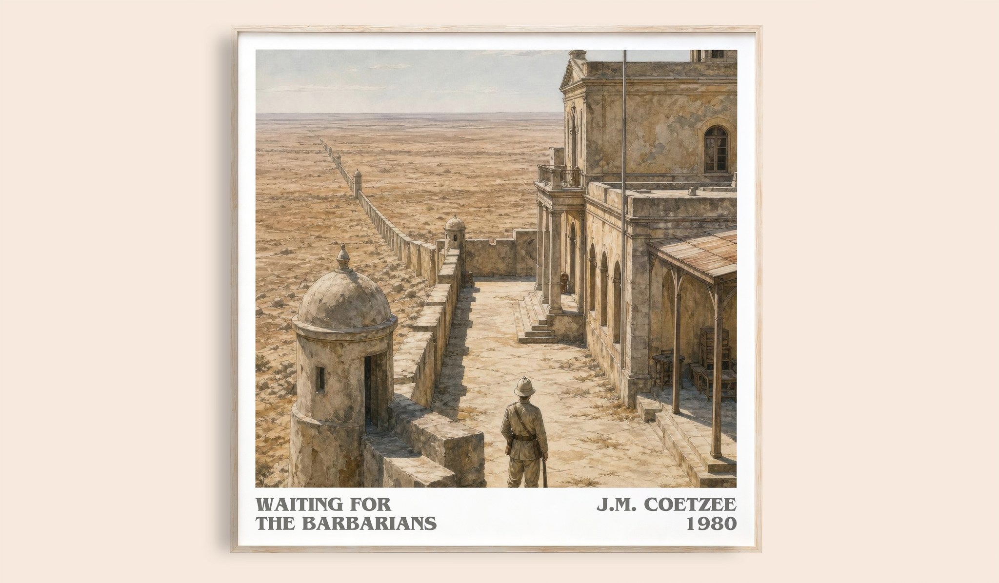 Waiting for the Barbarians Literary Art Print by J.M. Coetzee