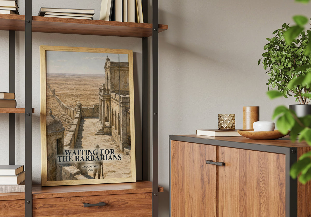Waiting for the Barbarians book watercolour illustration paper finish options – matte satin gloss