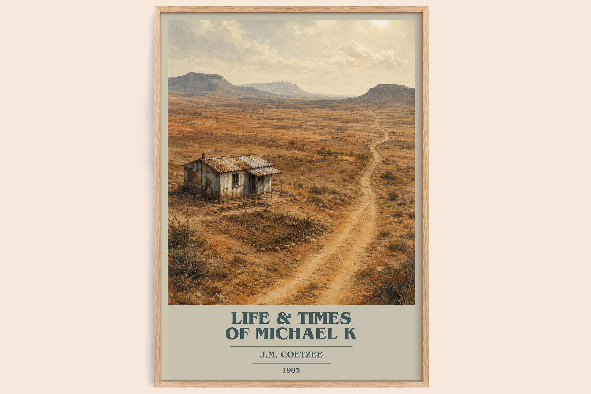 Life & Times of Michael K Book Cover Poster by J.M. Coetzee