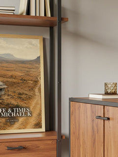 Life & Times of Michael K book watercolour illustration paper finish options – matte satin gloss