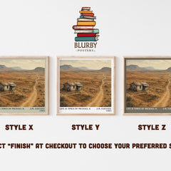 Life & Times of Michael K literary print in frame leaning in hallway – literary fiction wall art
