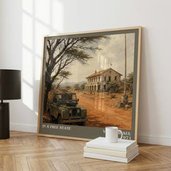In a Free State literary print framed by window – literary home decor