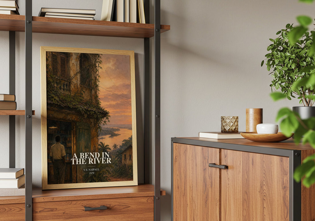 A Bend in the River book watercolour illustration paper finish options – matte satin gloss