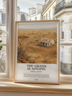 The Grass Is Singing bookish poster colour and style options – Doris Lessing book art