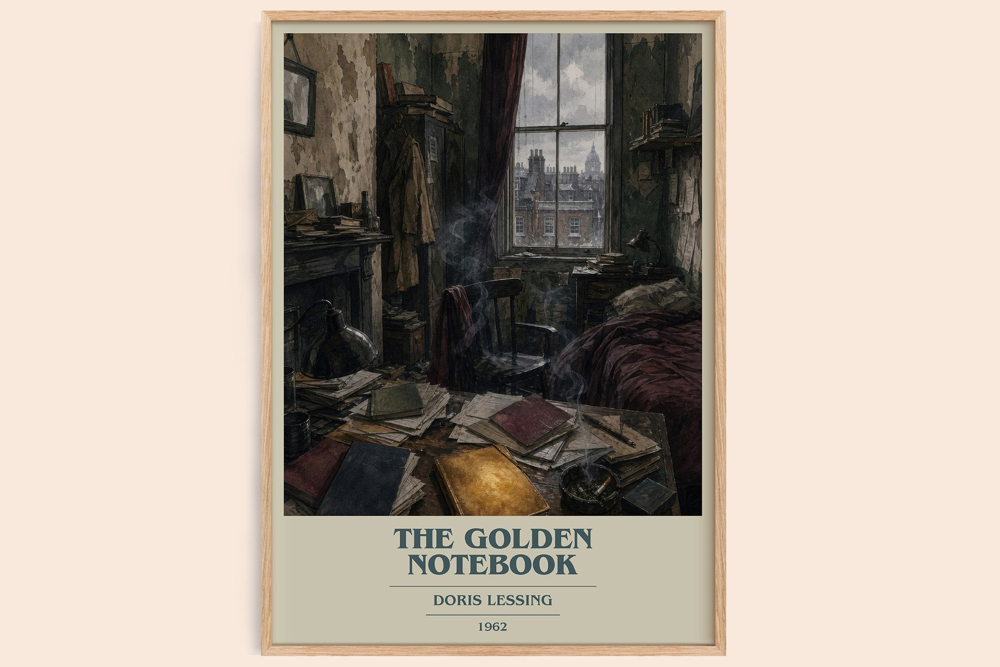 The Golden Notebook Book Cover Poster by Doris Lessing