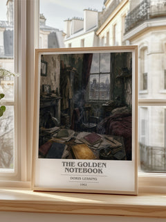 The Golden Notebook book cover poster colour and style options – Doris Lessing book art