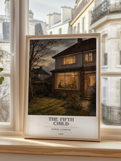 The Fifth Child book cover poster colour and style options – Doris Lessing book art