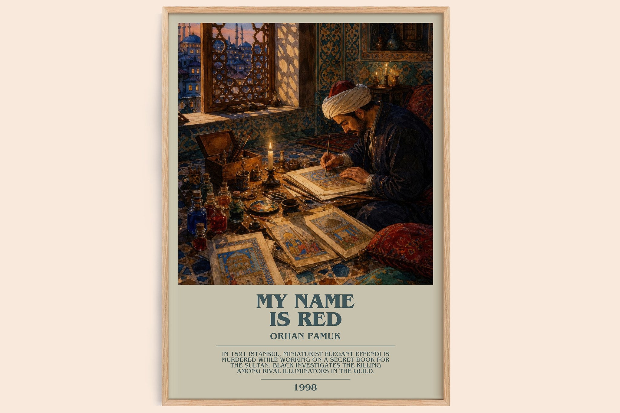 My Name Is Red Bookish Wall Art by Orhan Pamuk