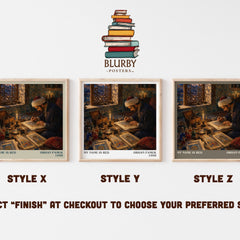 My Name Is Red literary print in frame leaning in hallway – historical fiction wall art