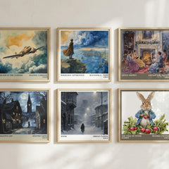 Snow literary art print colour and style options – Orhan Pamuk book art