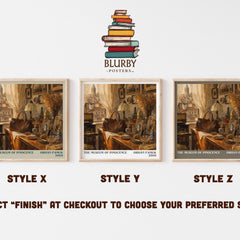 The Museum of Innocence literary print in frame leaning in hallway – literary fiction wall art