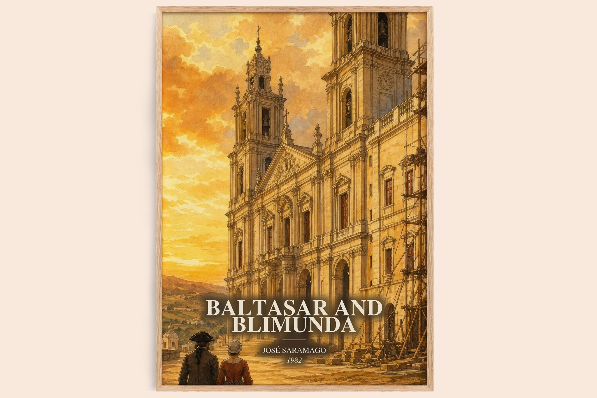 Baltasar and Blimunda Book Watercolour Illustration by José Saramago