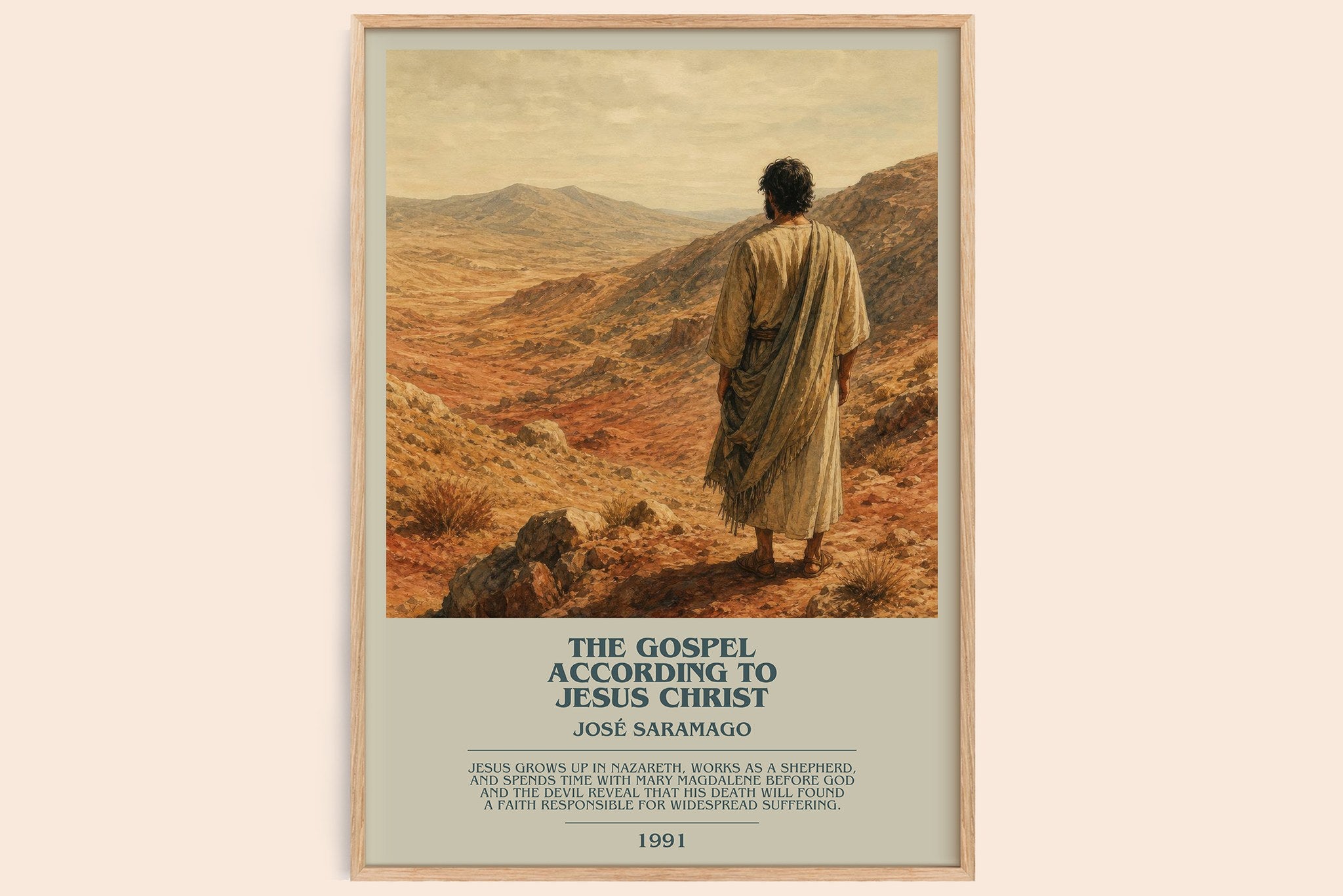 The Gospel According to Jesus Christ Bookish Wall Art by José Saramago