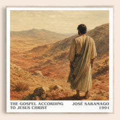 The Gospel According to Jesus Christ literary book poster by José Saramago – framed literary art print