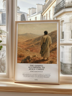 The Gospel According to Jesus Christ bookish poster colour and style options – José Saramago book art