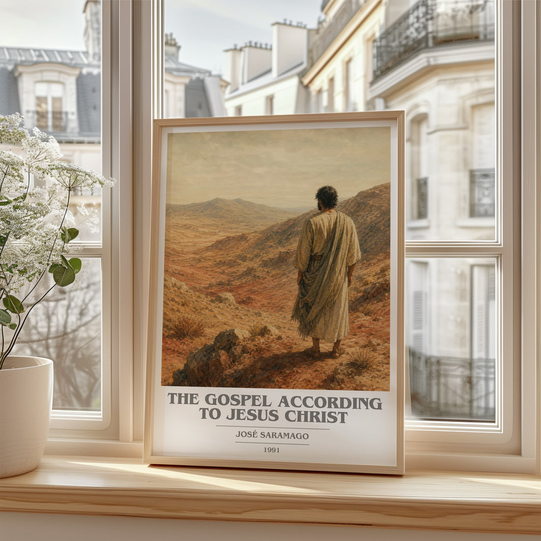 The Gospel According to Jesus Christ book cover poster colour and style options – José Saramago book art