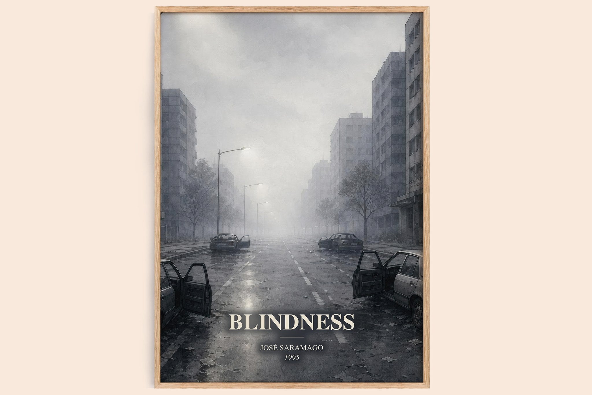 Blindness Book Watercolour Illustration by José Saramago