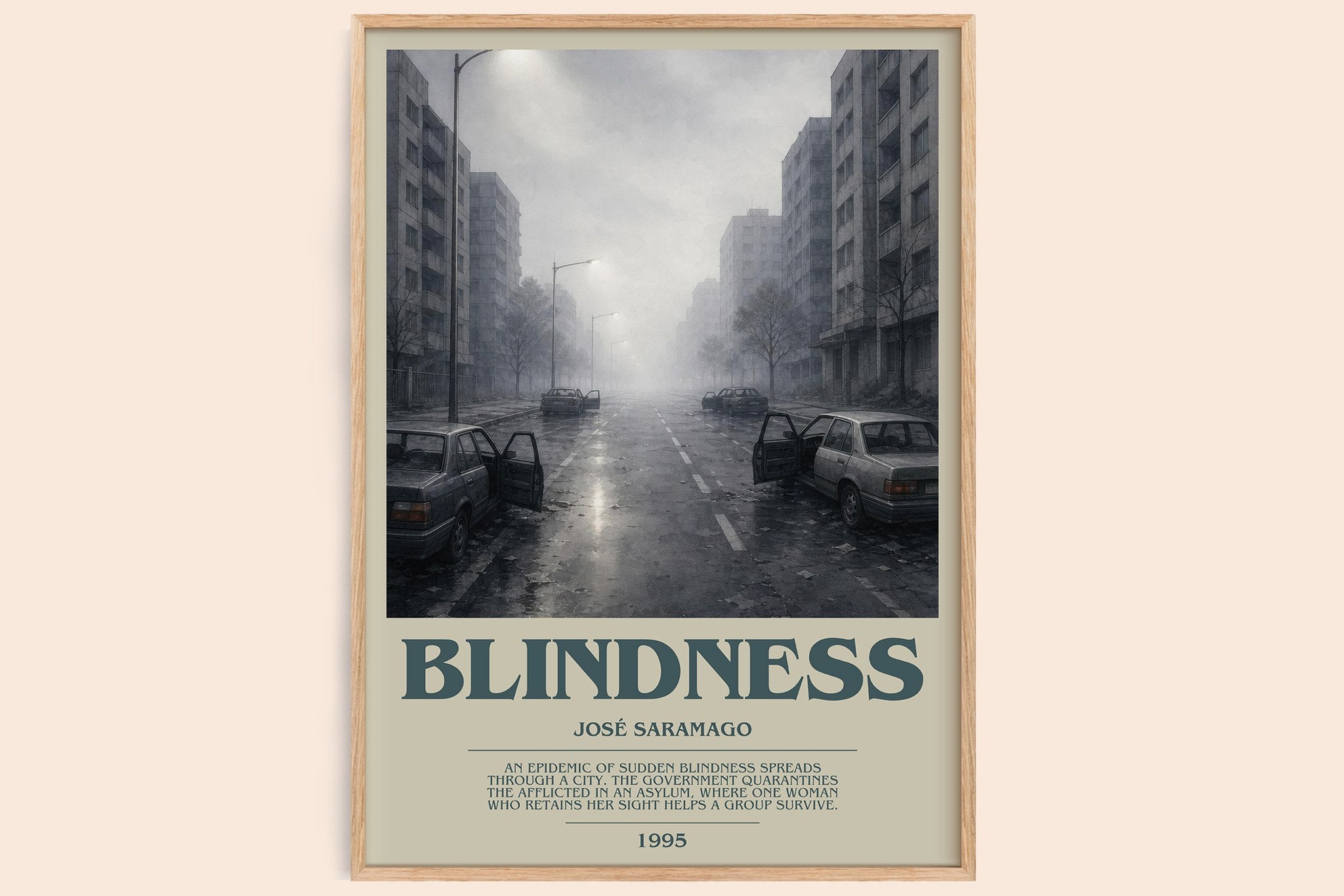 Blindness Bookish Wall Art by José Saramago