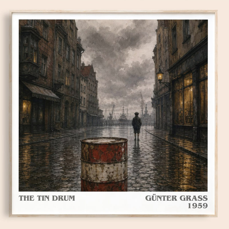 The Tin Drum literary book poster by Günter Grass – framed literary art print