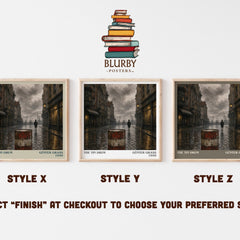 The Tin Drum literary print in frame leaning in hallway – literary fiction wall art