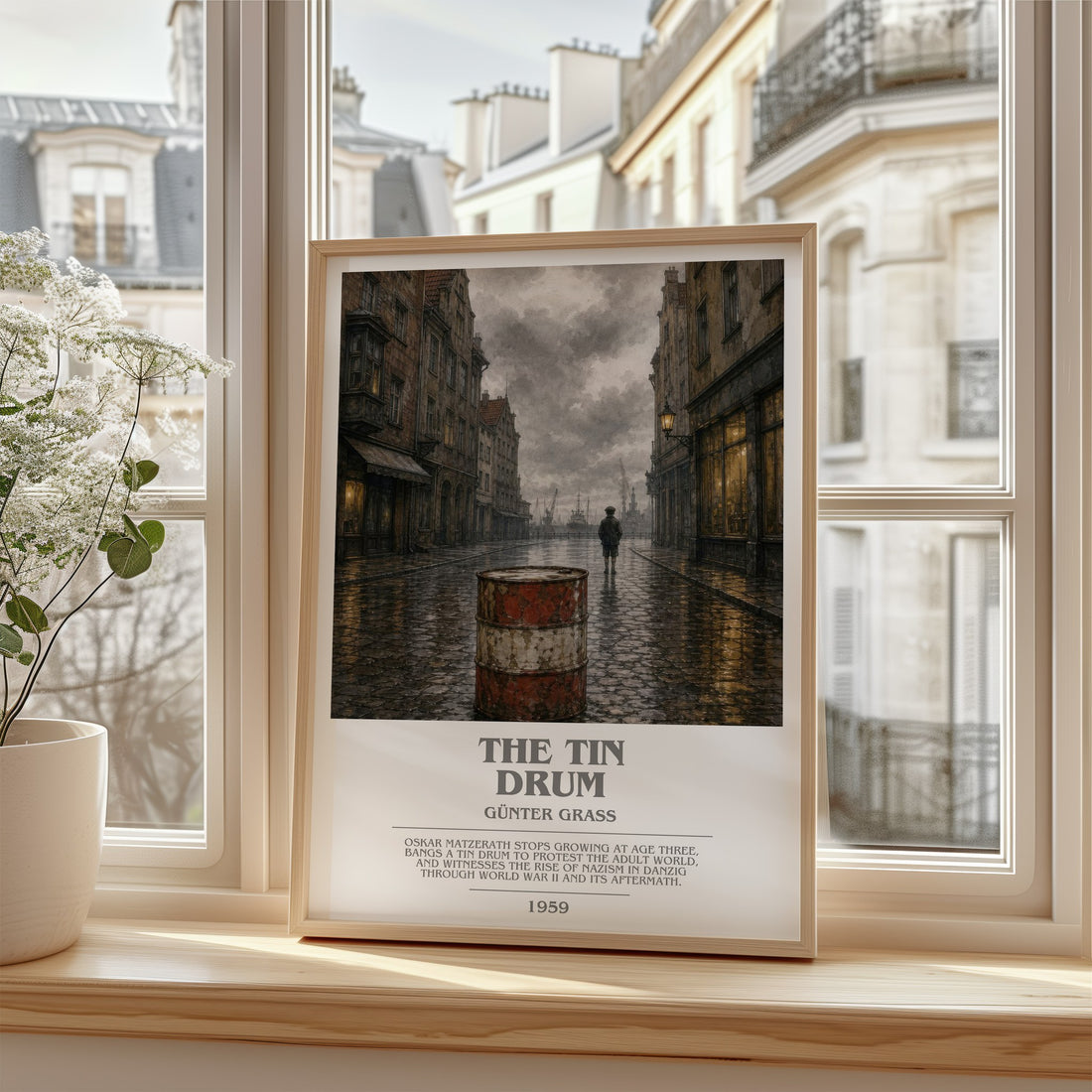 The Tin Drum bookish poster colour and style options – Günter Grass book art