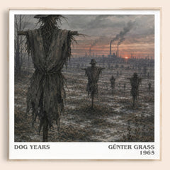 Dog Years literary book poster by Günter Grass – framed literary art print
