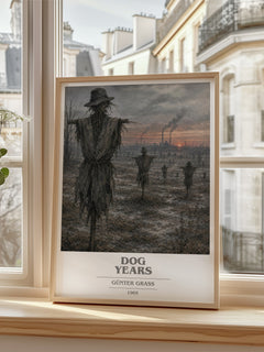 Dog Years book cover poster colour and style options – Günter Grass book art