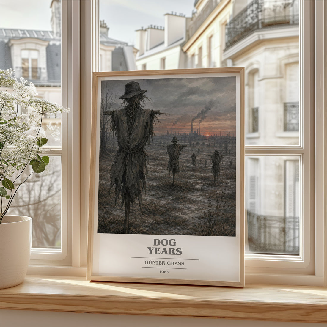 Dog Years book cover poster colour and style options – Günter Grass book art