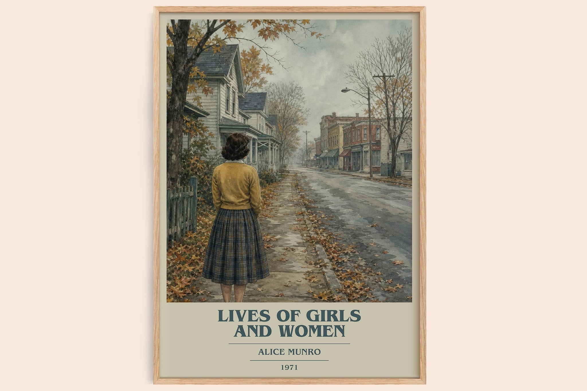 Lives of Girls and Women Book Cover Poster by Alice Munro