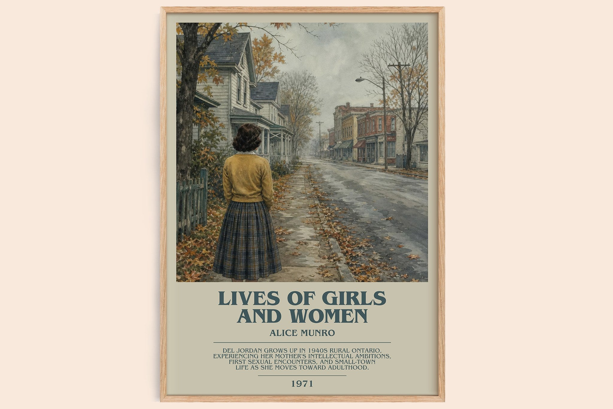 Lives of Girls and Women Bookish Wall Art by Alice Munro