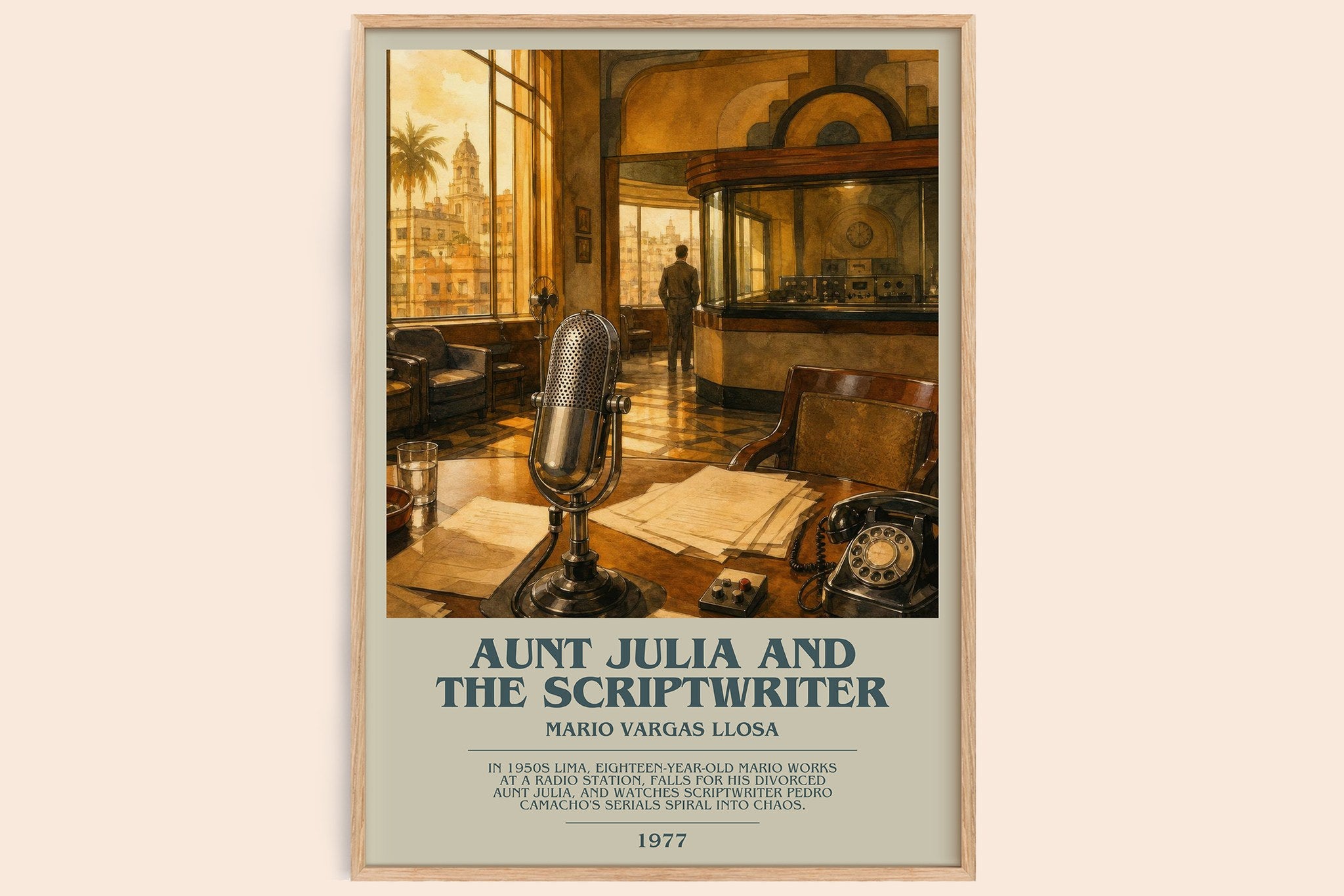 Aunt Julia and the Scriptwriter Bookish Wall Art by Mario Vargas Llosa